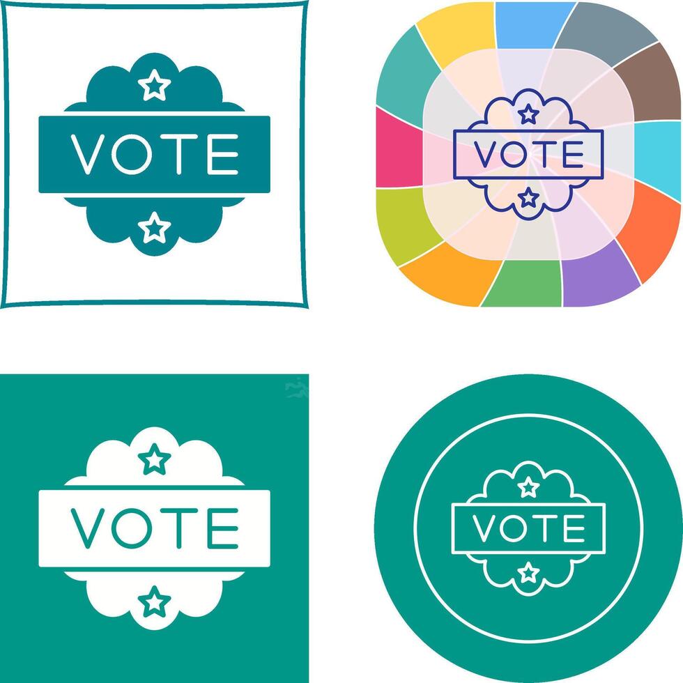 Vote Icon Design vector