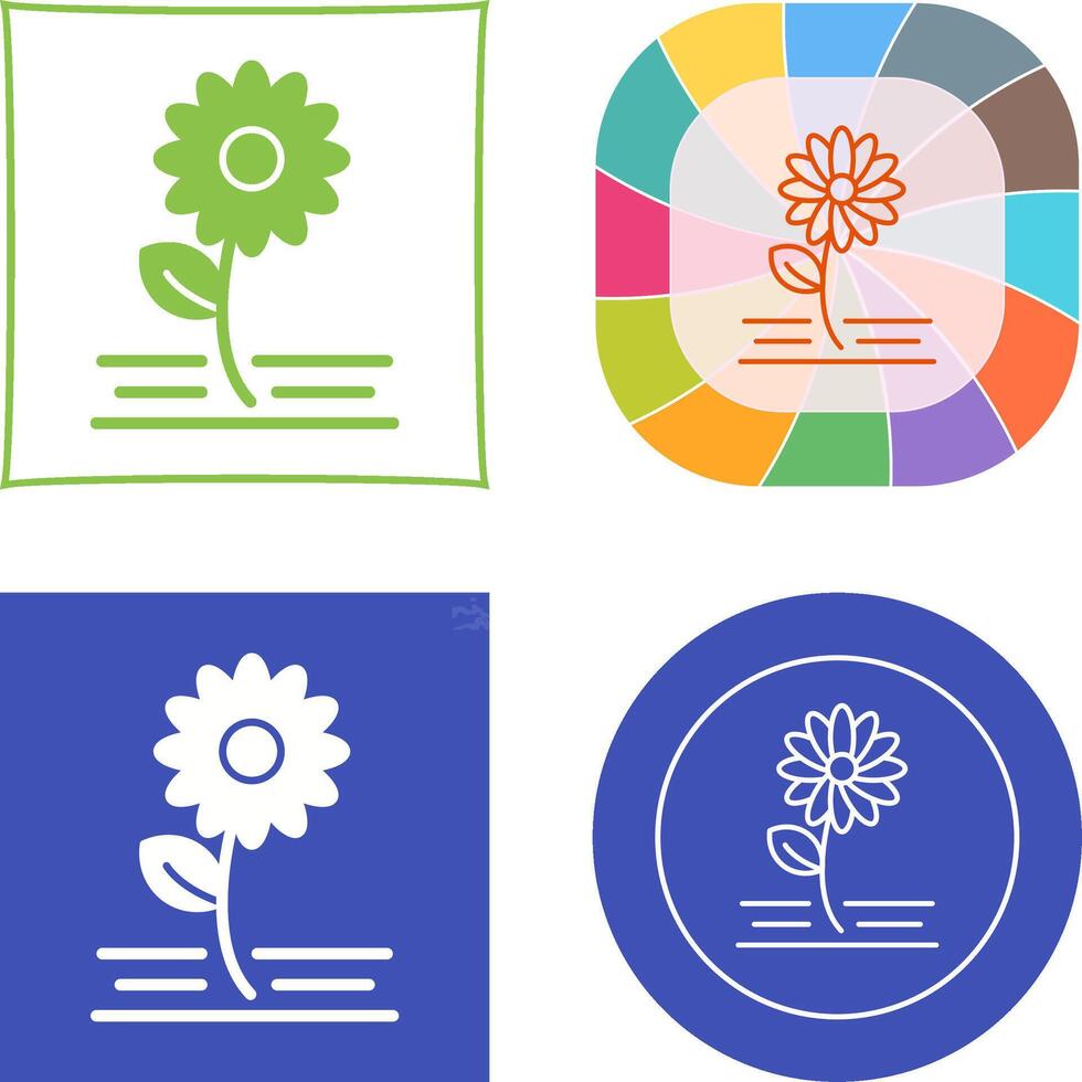 Flowers Icon Design vector