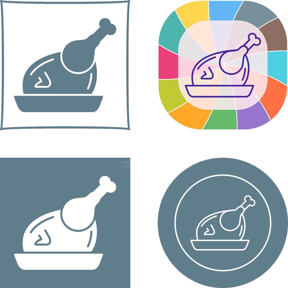 Chicken Icon Design vector