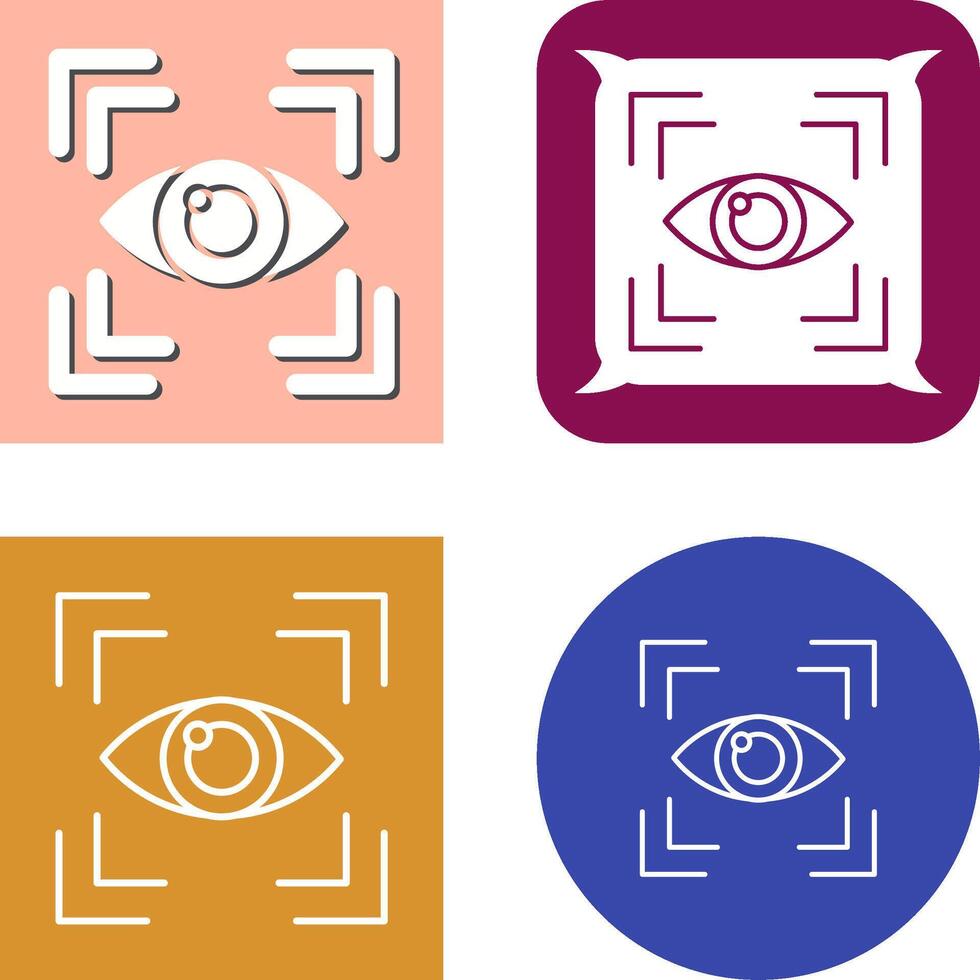 Eye Scan Icon vector