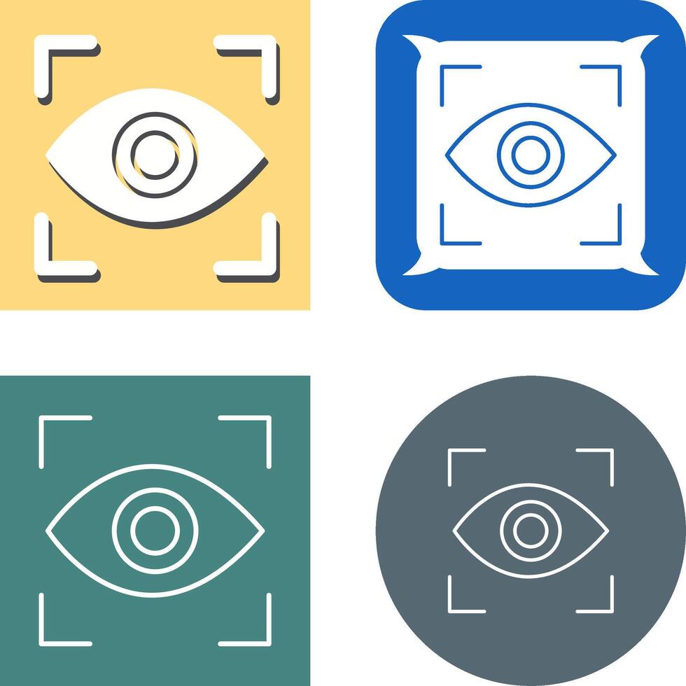 Eye Scan Icon vector