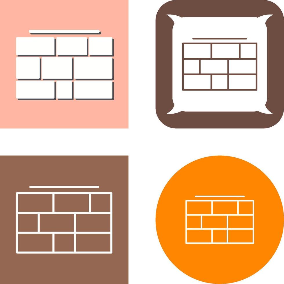 Brick wall Icon vector