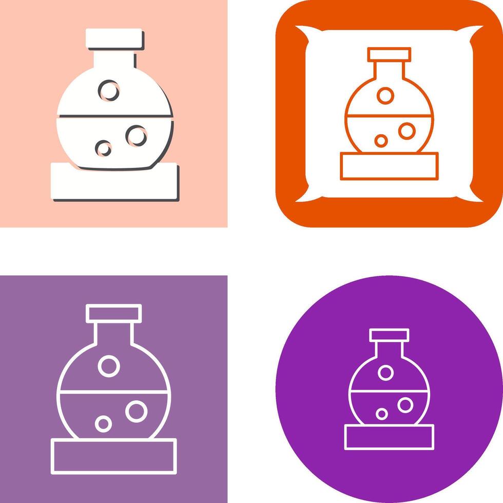 Flask Icon Design vector