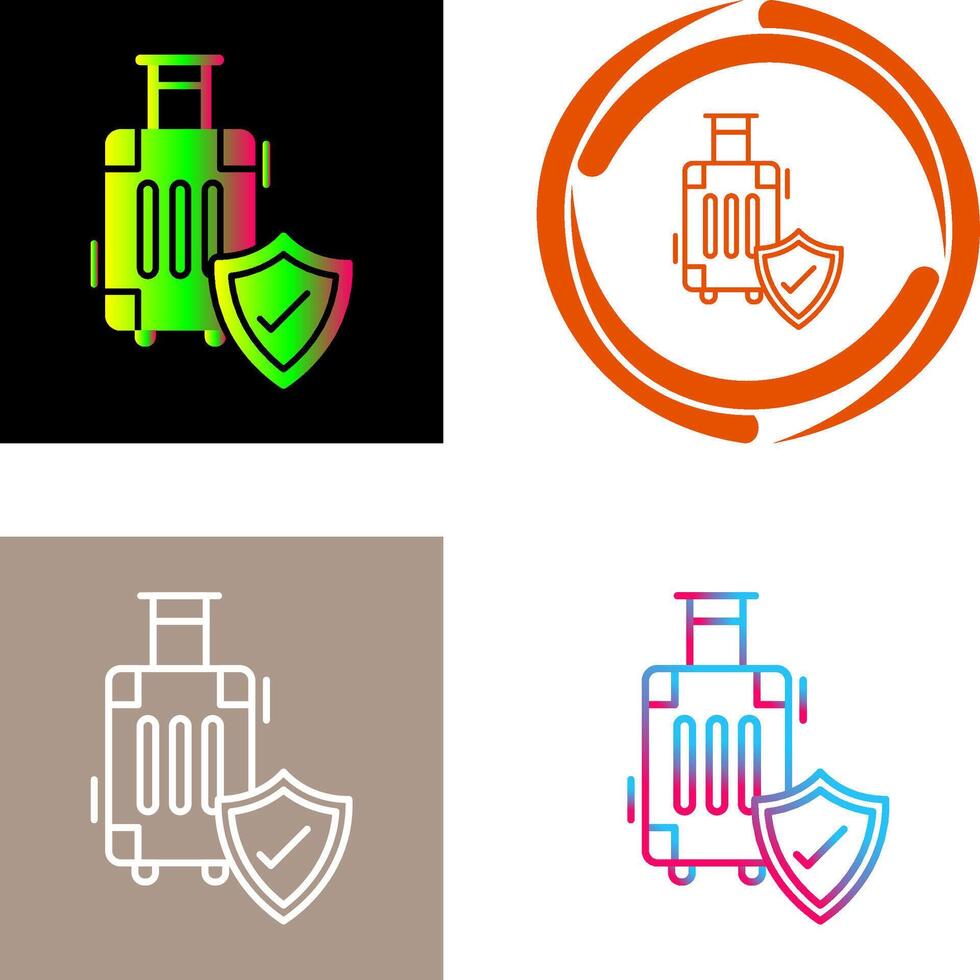 Travel Protection Icon Design vector