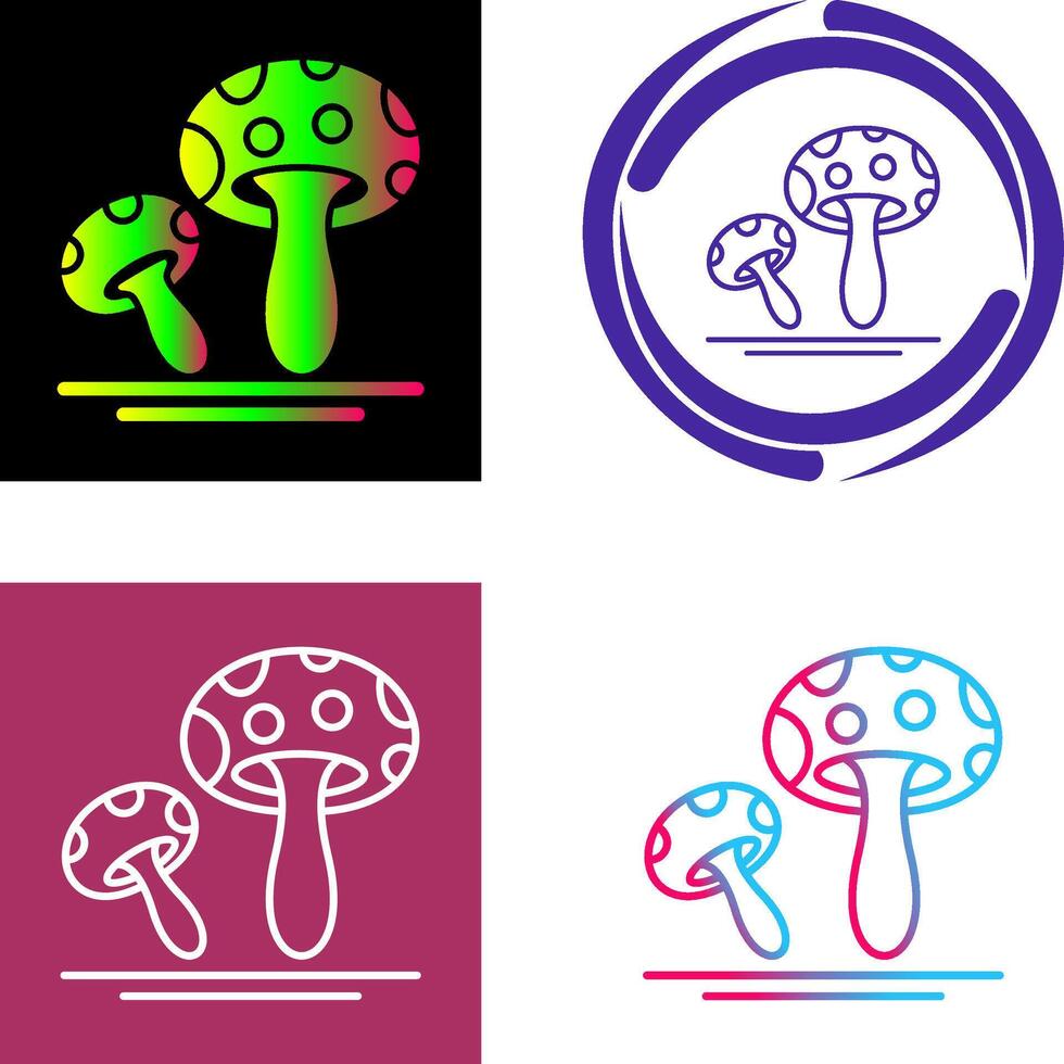 Mushroom Icon Design vector