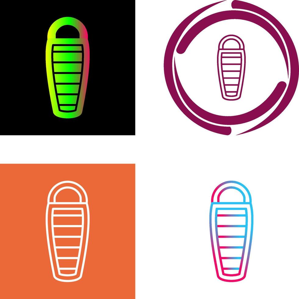Sleeping Bag Icon Design vector