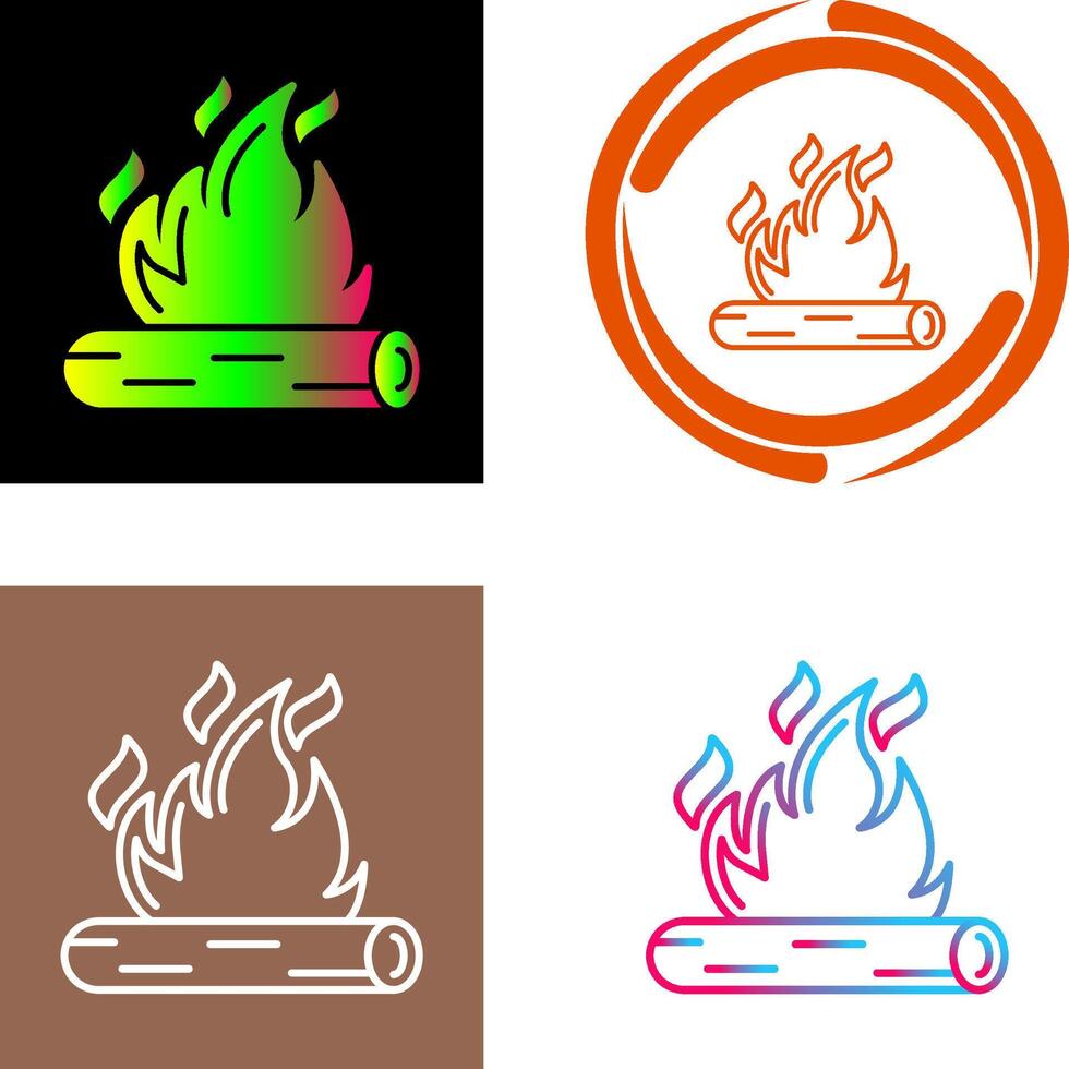Bonfire Icon Design vector