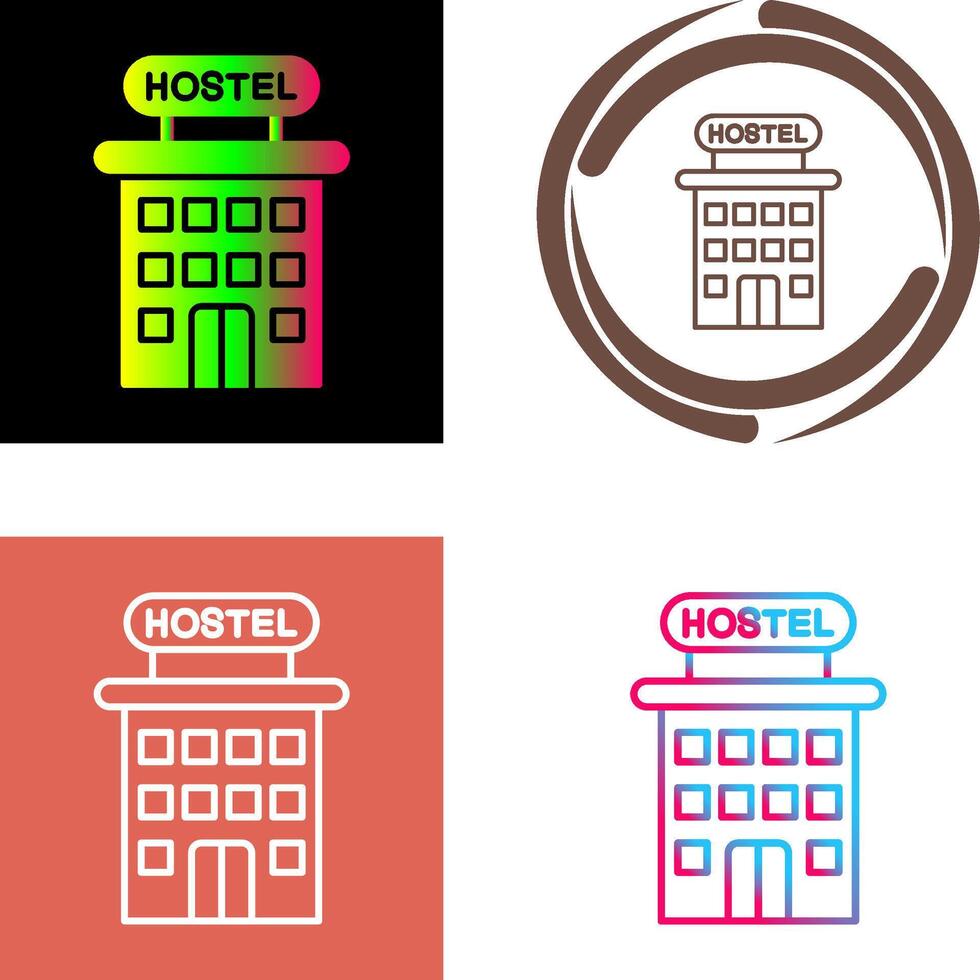Hostel Icon Design vector