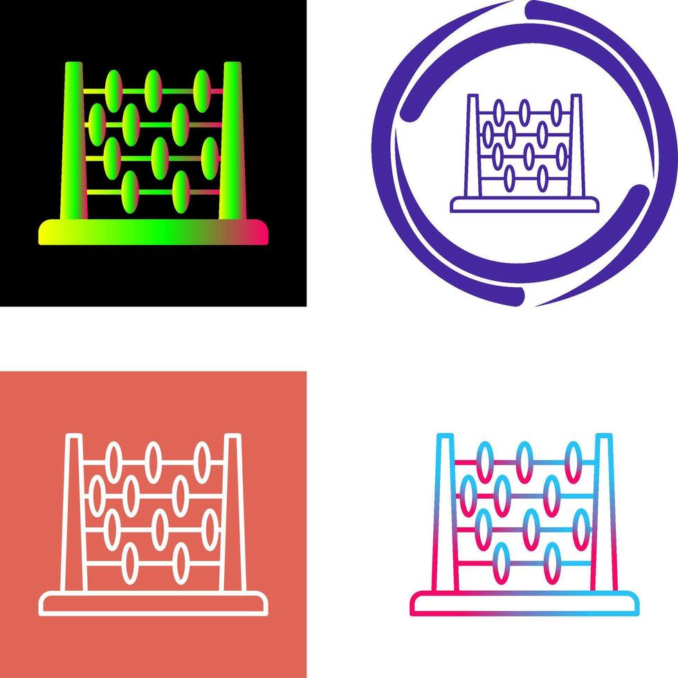 Abacus Icon Design vector