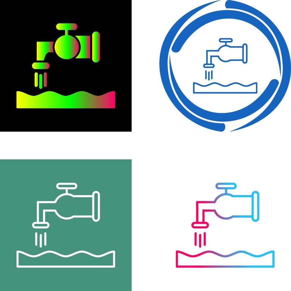Water House Icon Design vector
