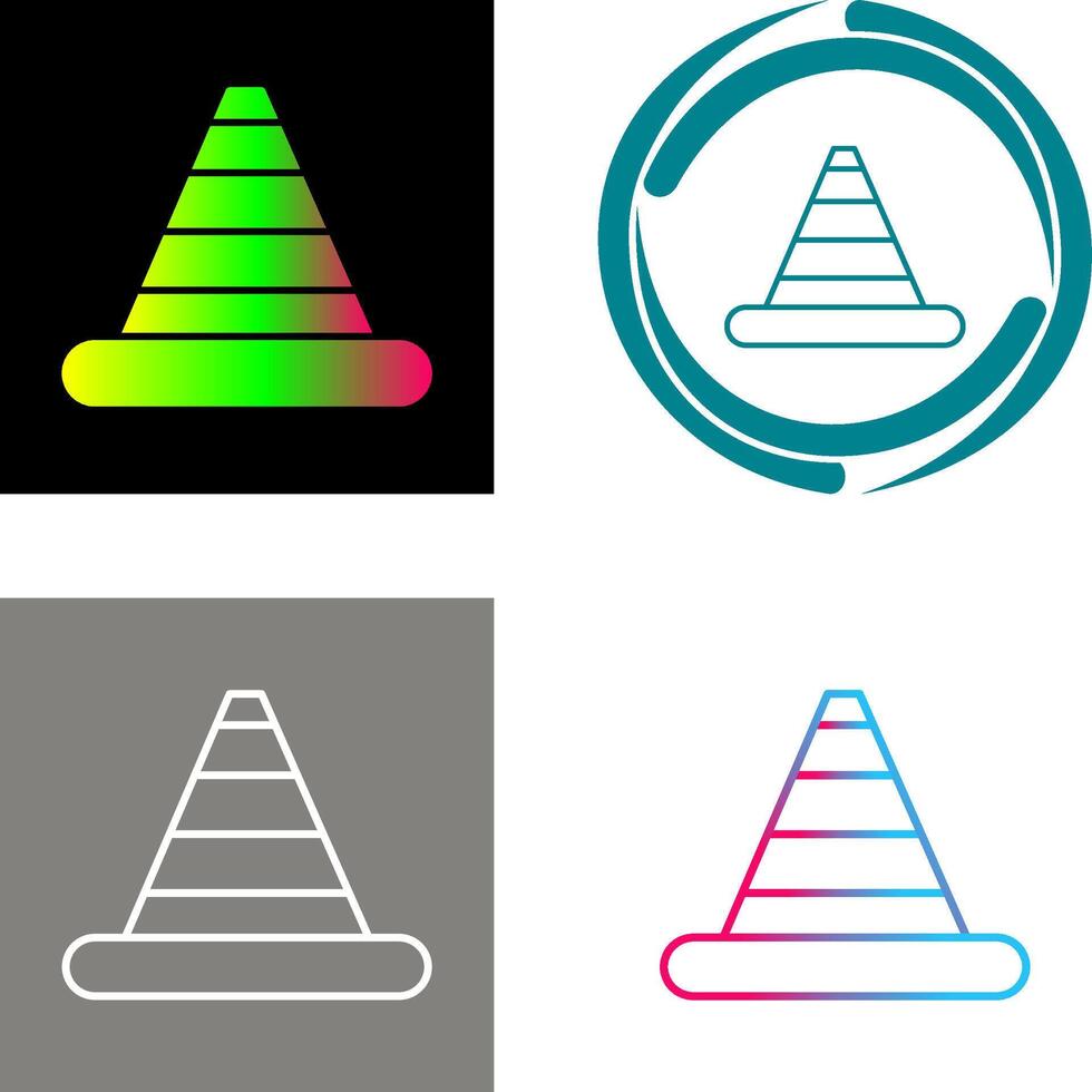 Traffic Cone Icon Design vector