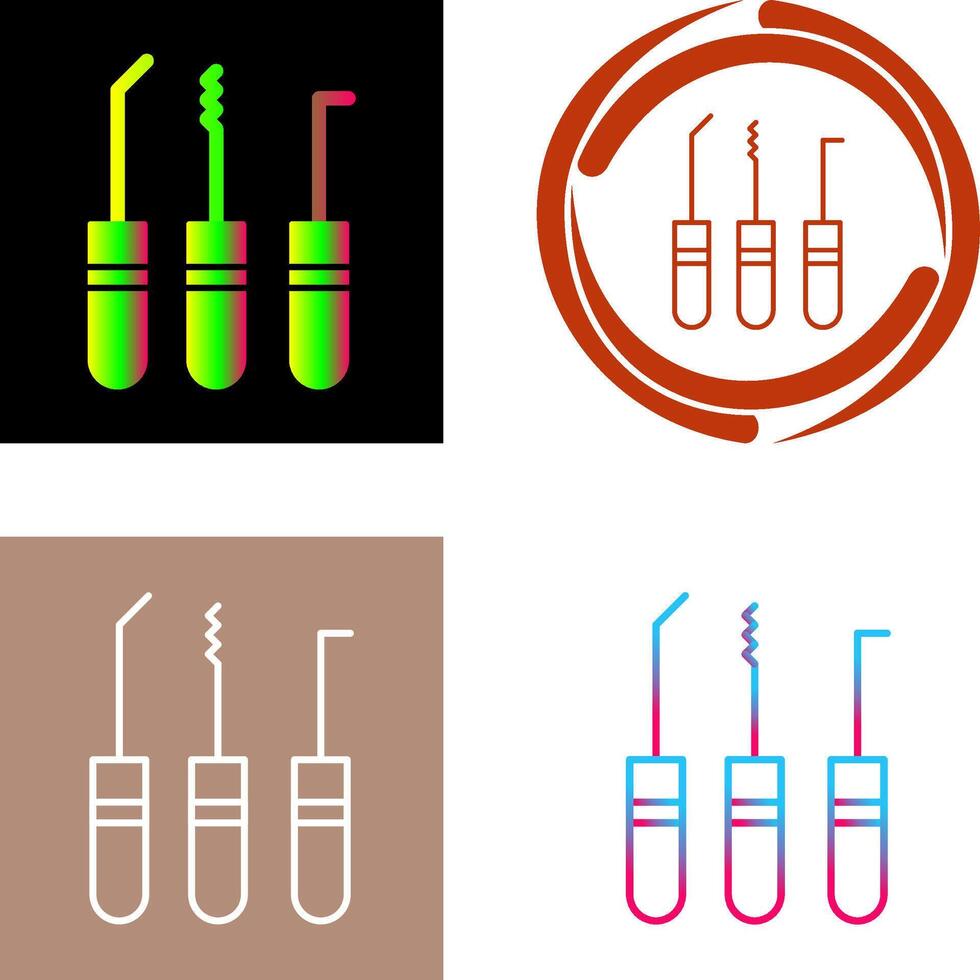 Lockpick Icon Design vector