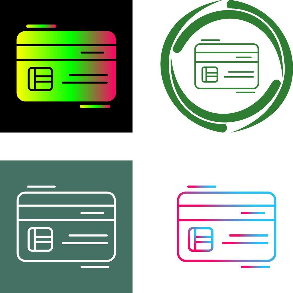 Credit Card Icon Design vector