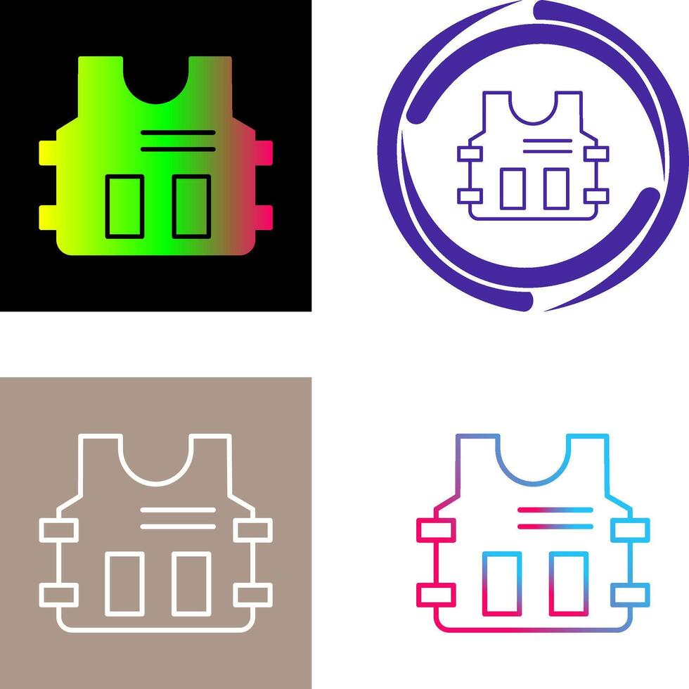Police Vest Icon Design vector