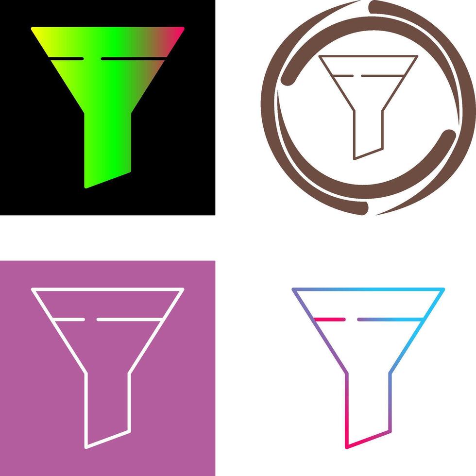Filter Icon Design vector