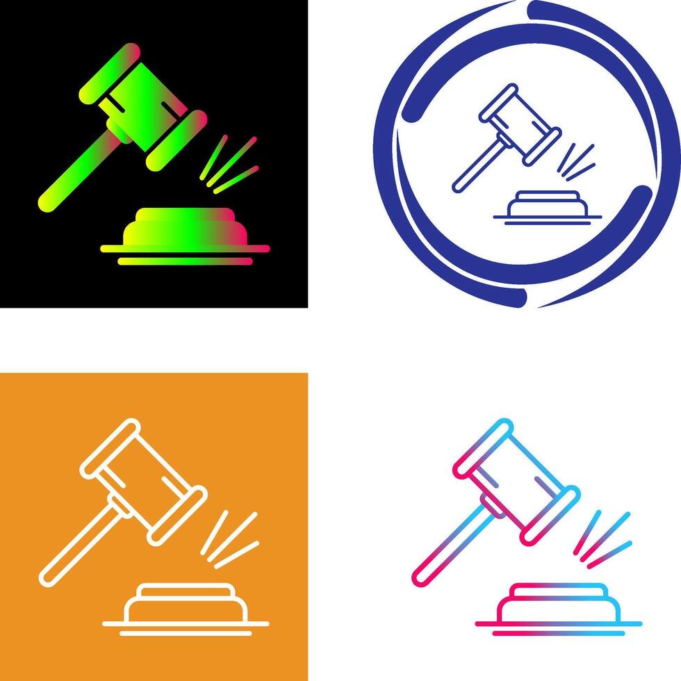 Gavel Icon Design vector