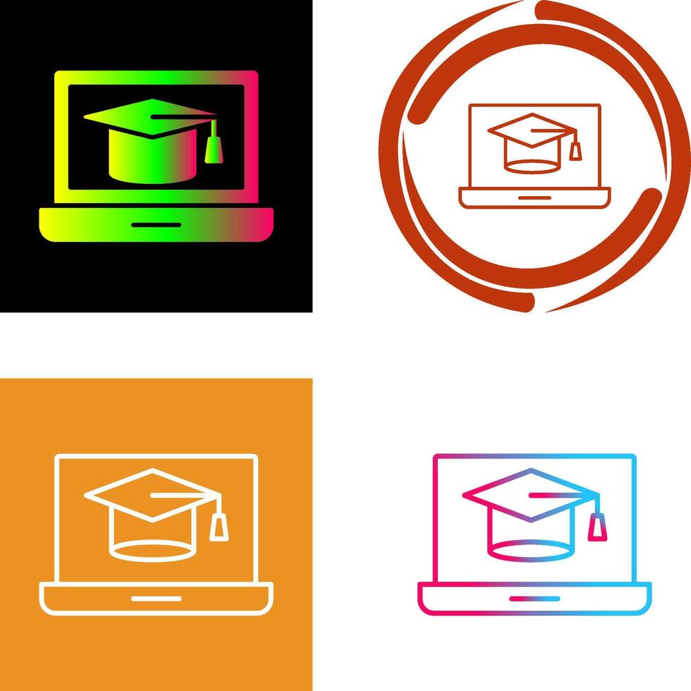 Graduation Hat Icon Design vector