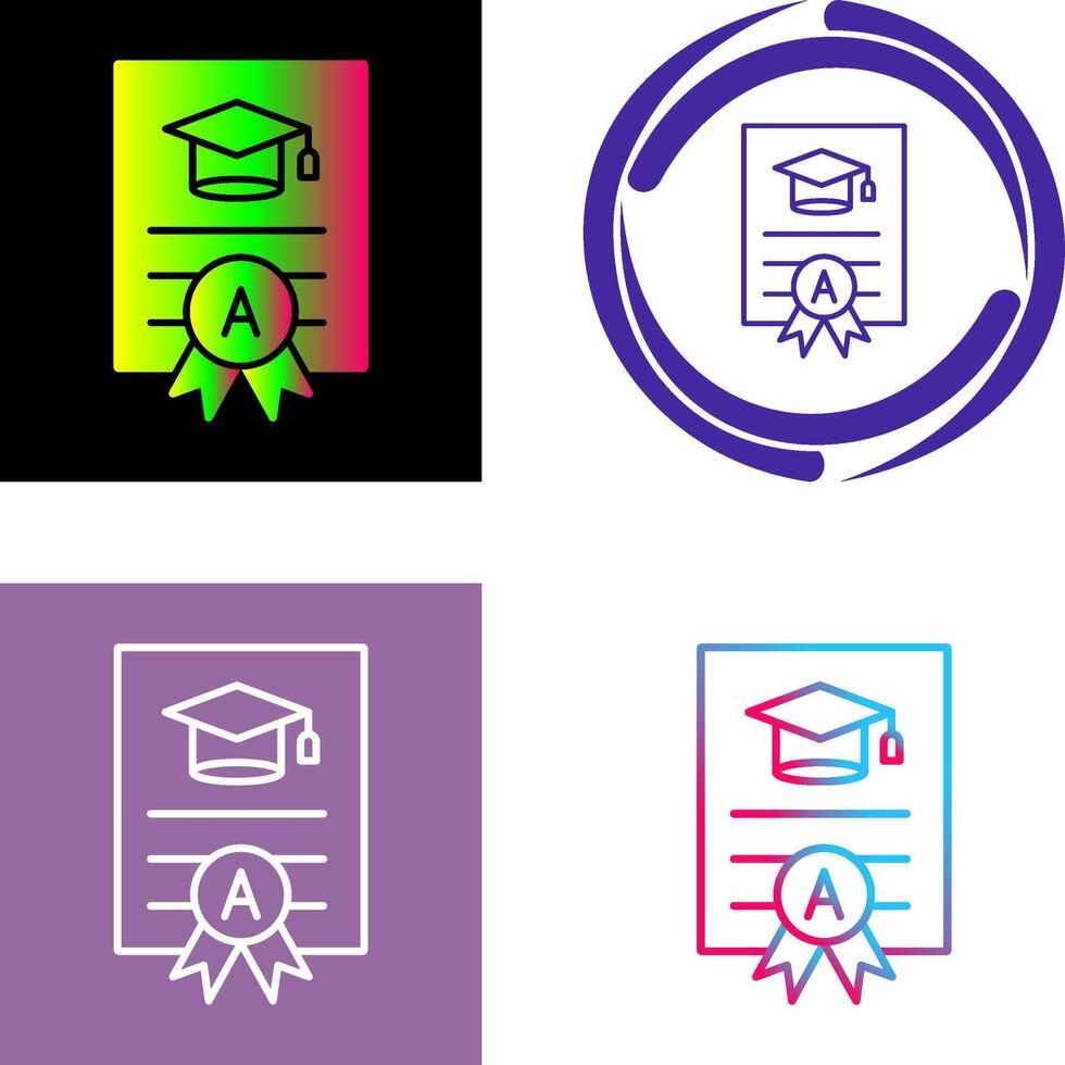 Report Card Icon Design vector