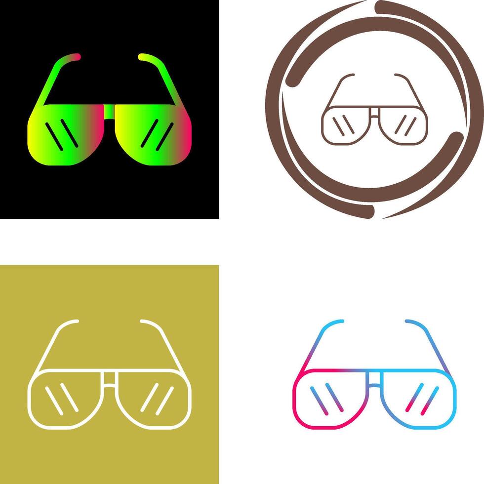 Sun Glasses Icon Design vector