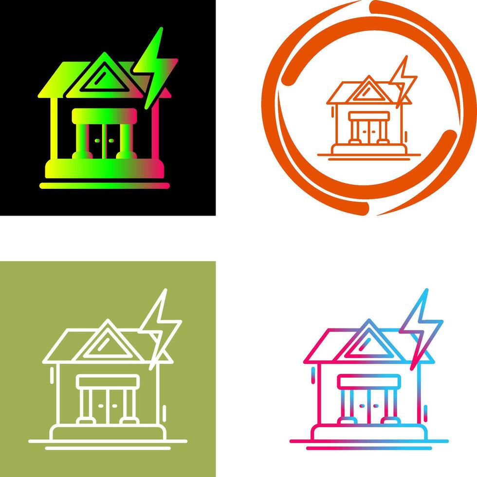 Natural Disaster Icon Design vector