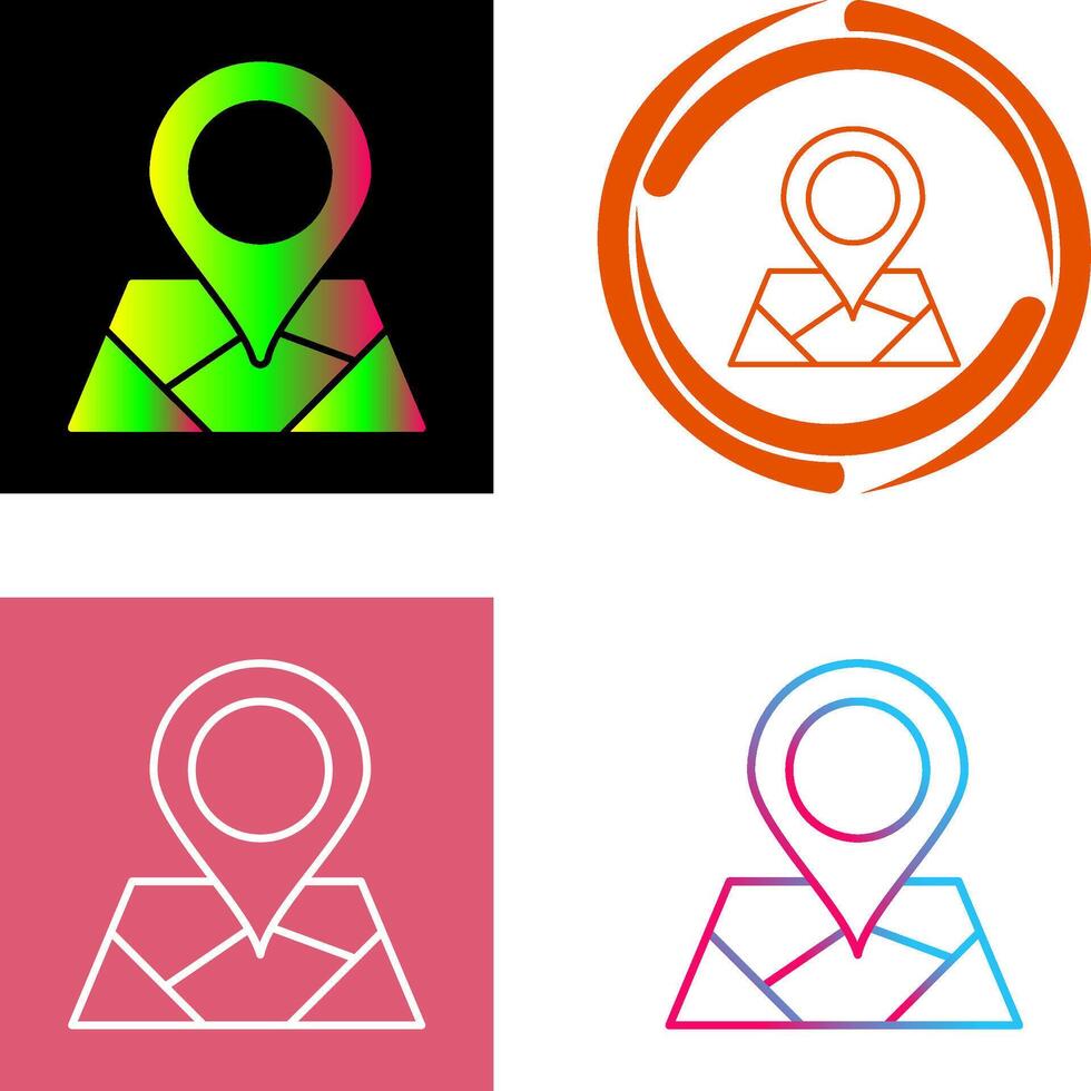 Map Icon Design vector