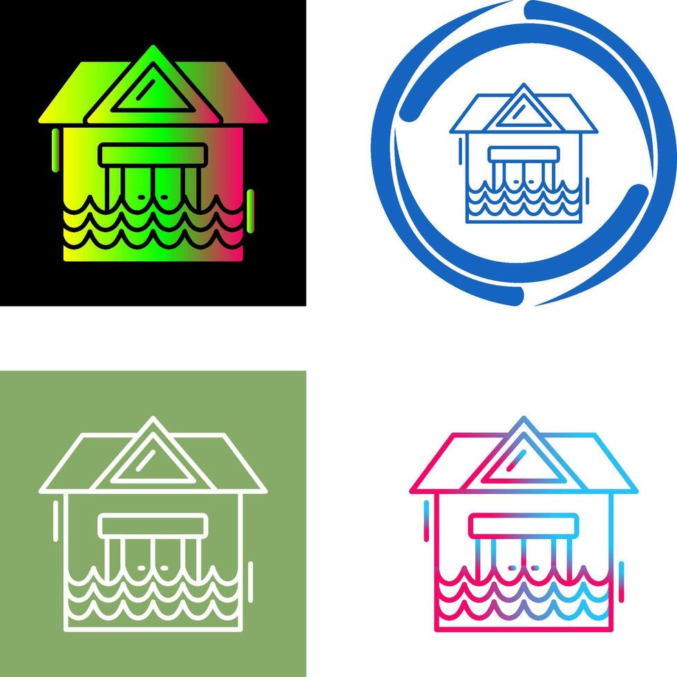 Natural Disaster Icon Design vector