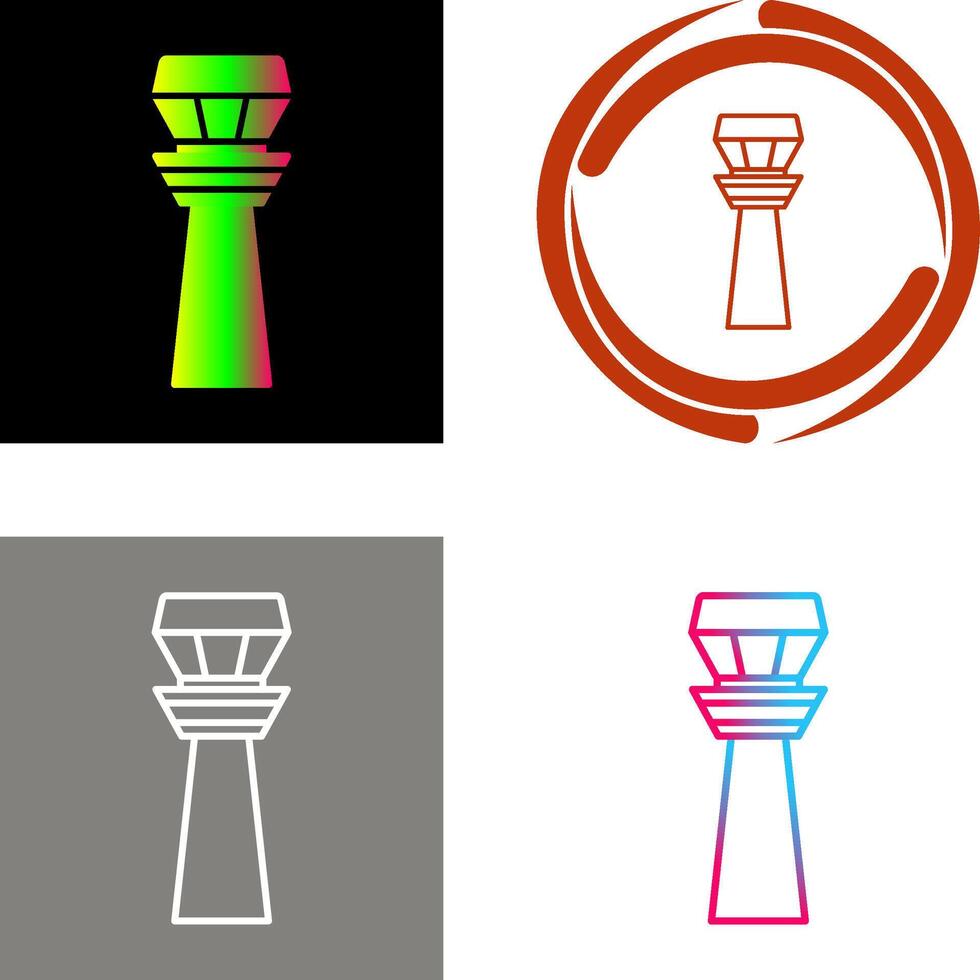Control Tower Icon Design vector