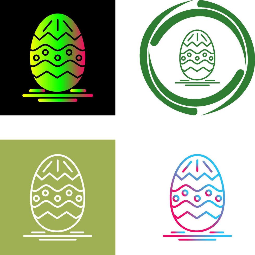 Easter Egg Icon Design vector