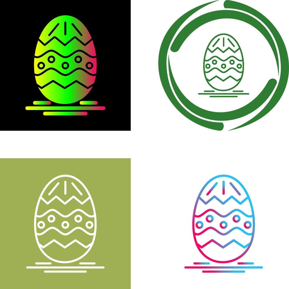 Pascua de Resurrección huevo icono diseño vector