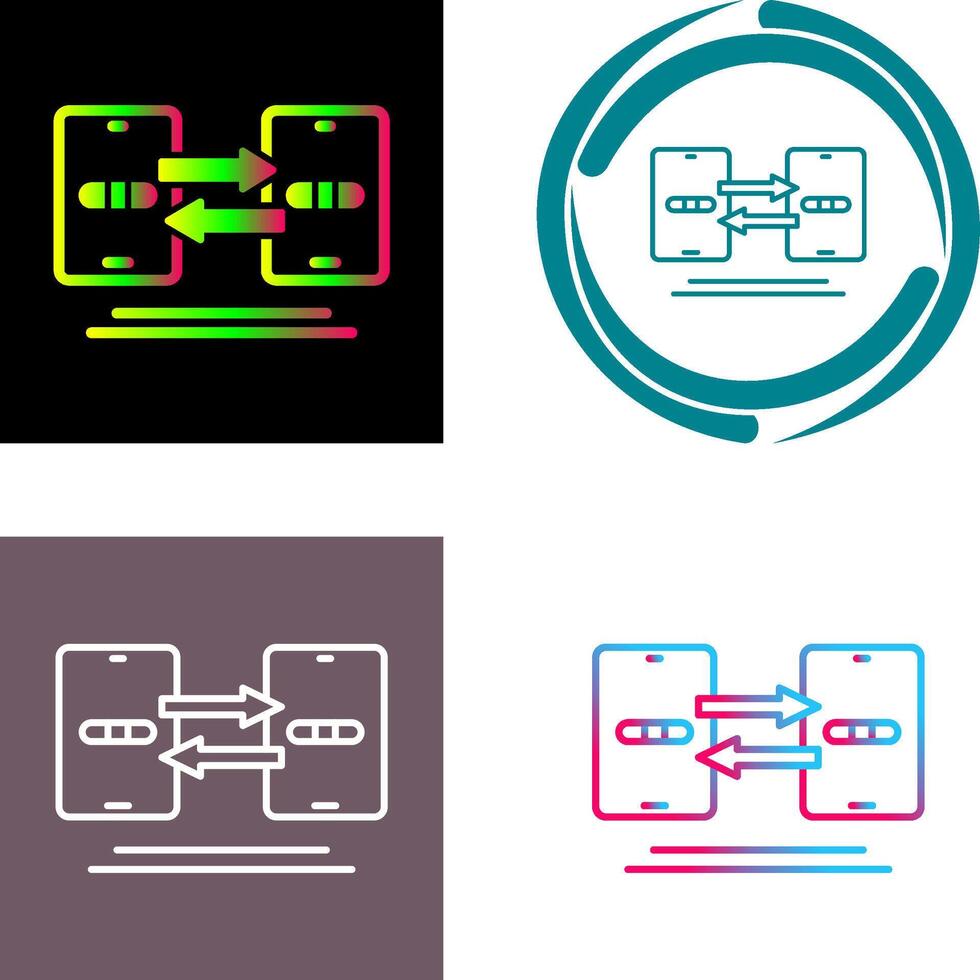 Data Synchronization Icon Design vector