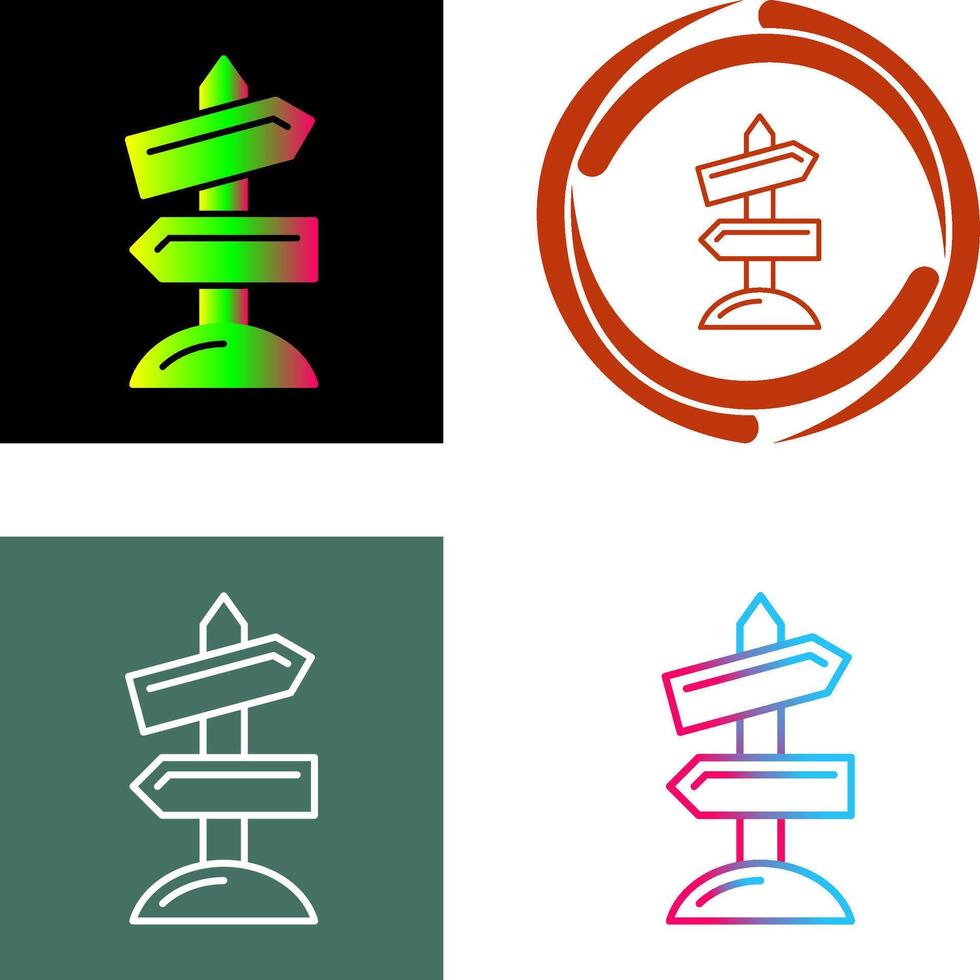 Road Sign Icon Design vector
