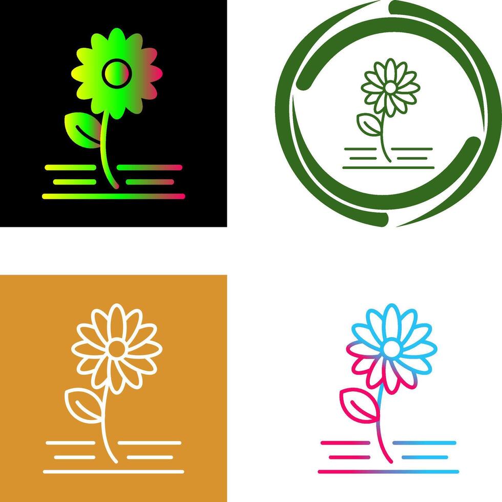 Flowers Icon Design vector