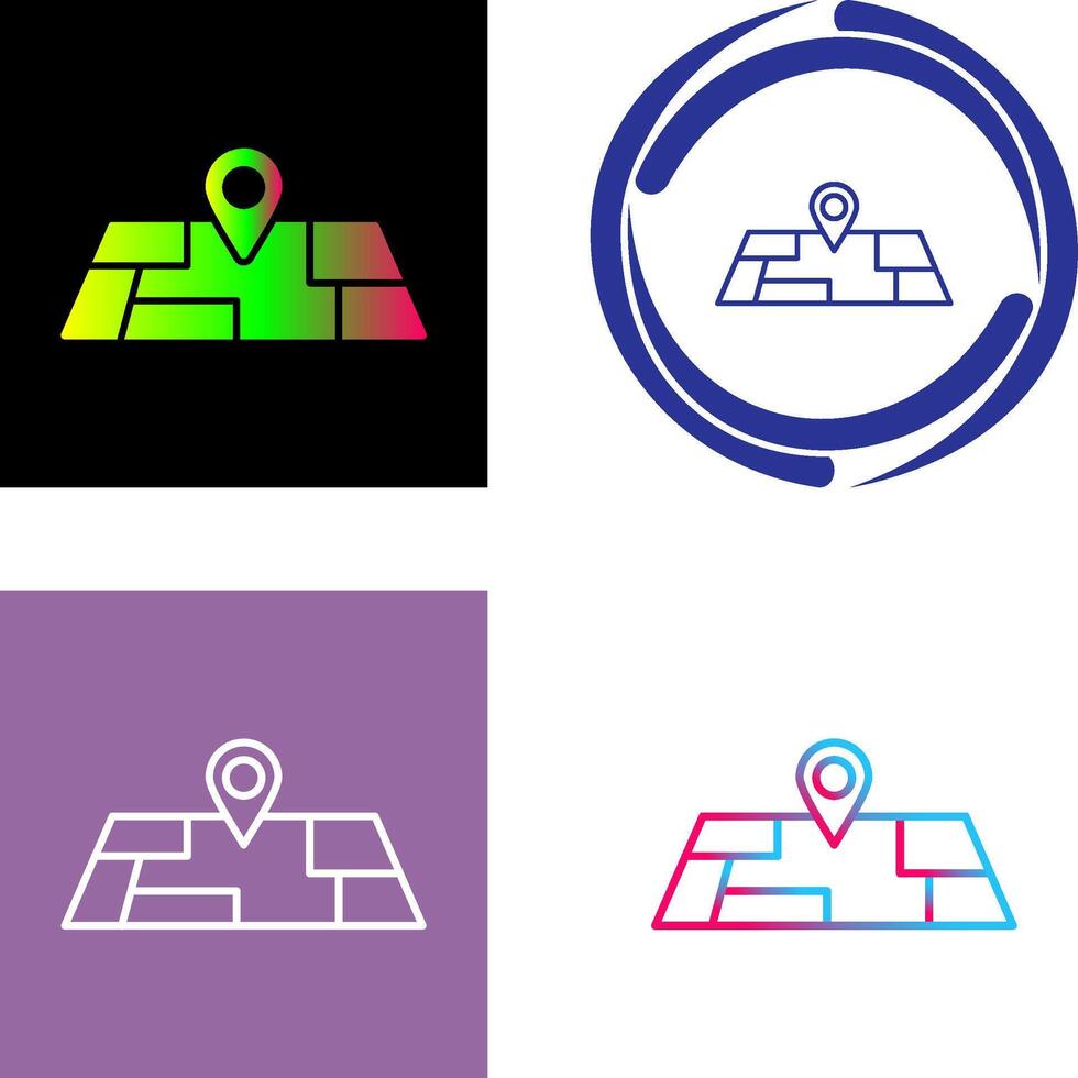 Map Icon Design vector