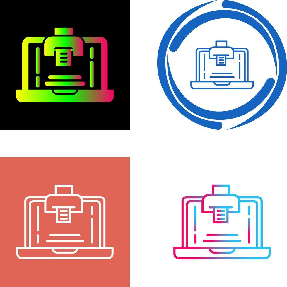Print Icon Design vector