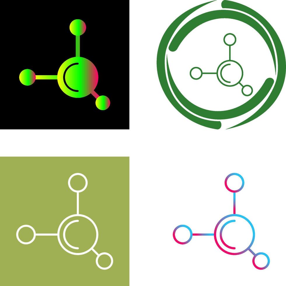 Molecule Icon Design vector