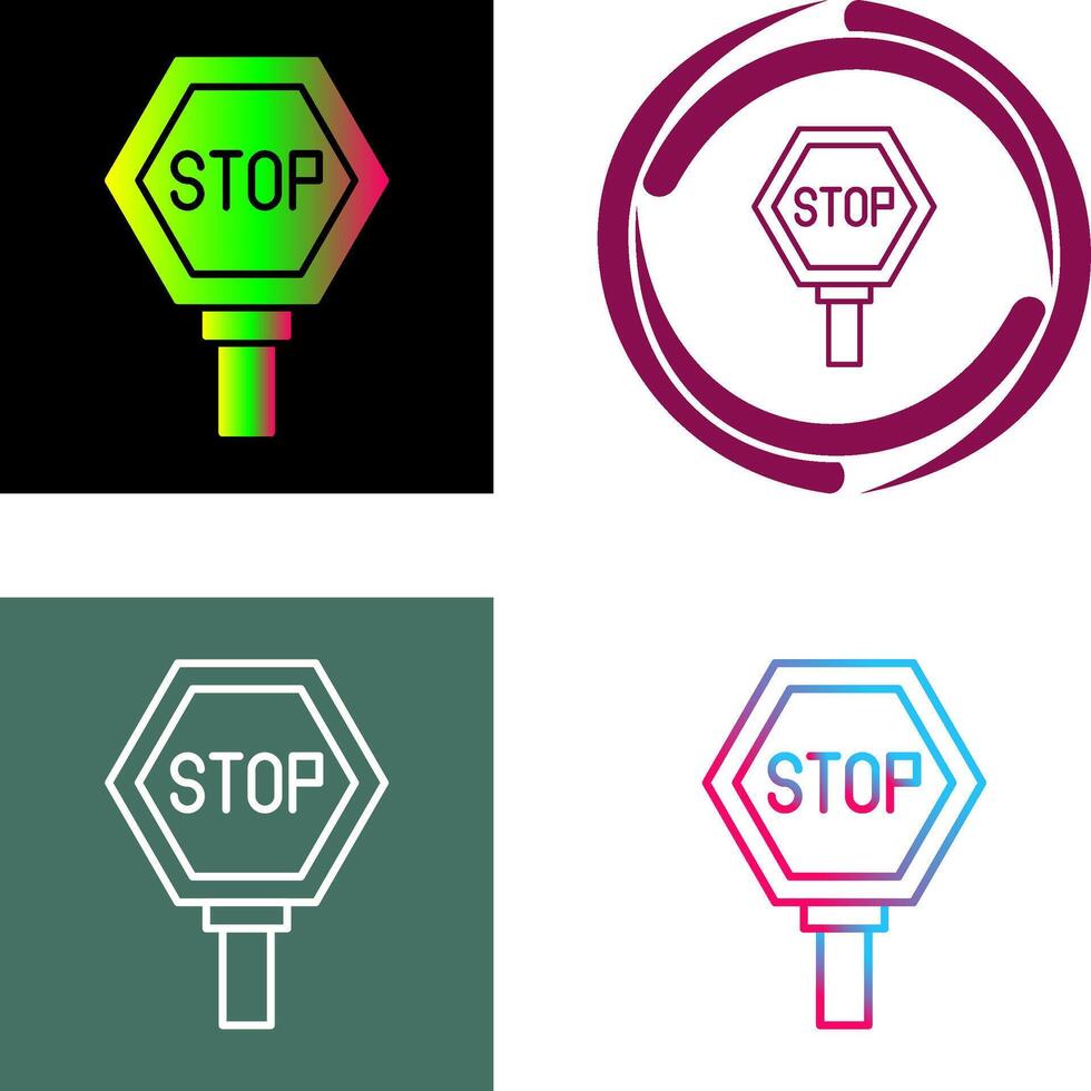 Stop Sign Icon Design vector