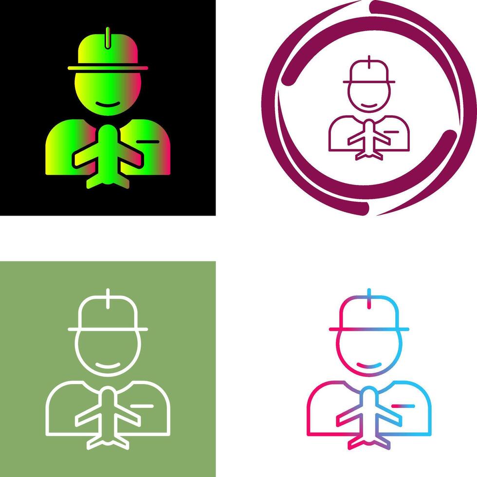 Worker Icon Design vector