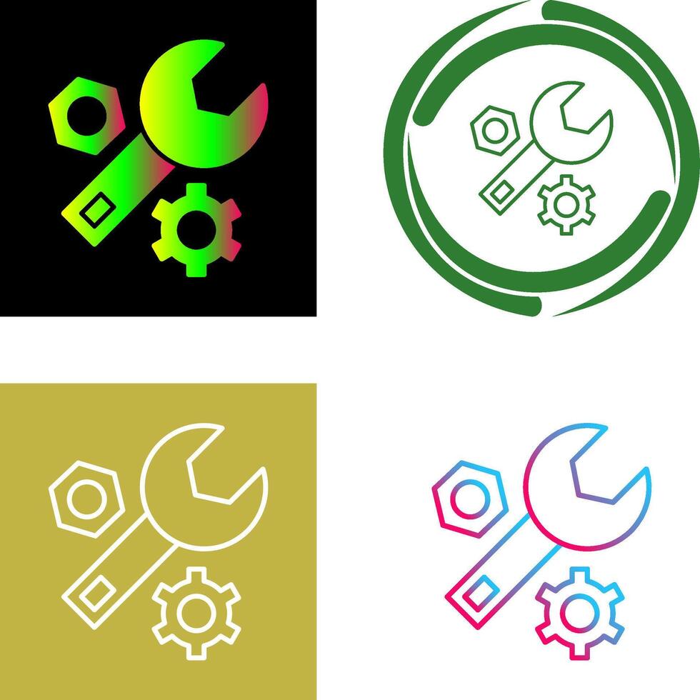 Wrench Icon Design vector
