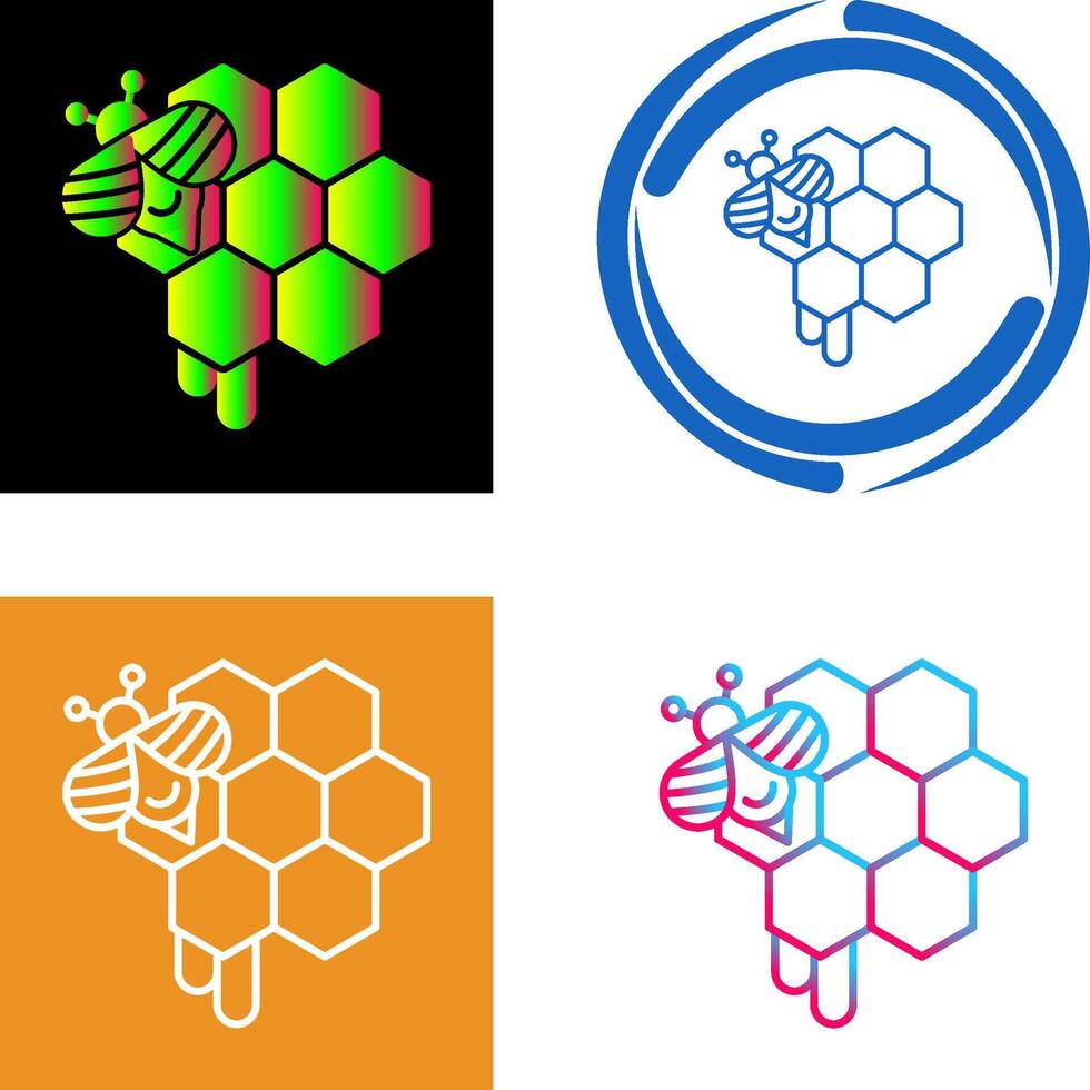 Honeycomb Icon Design vector