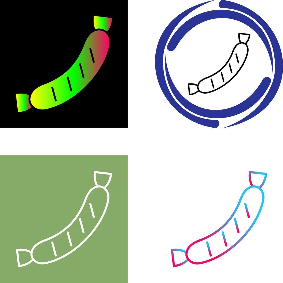 Sausage Icon Design vector