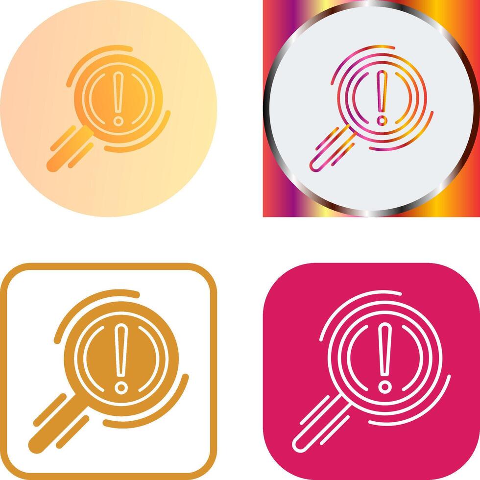 Problem Icon Design vector