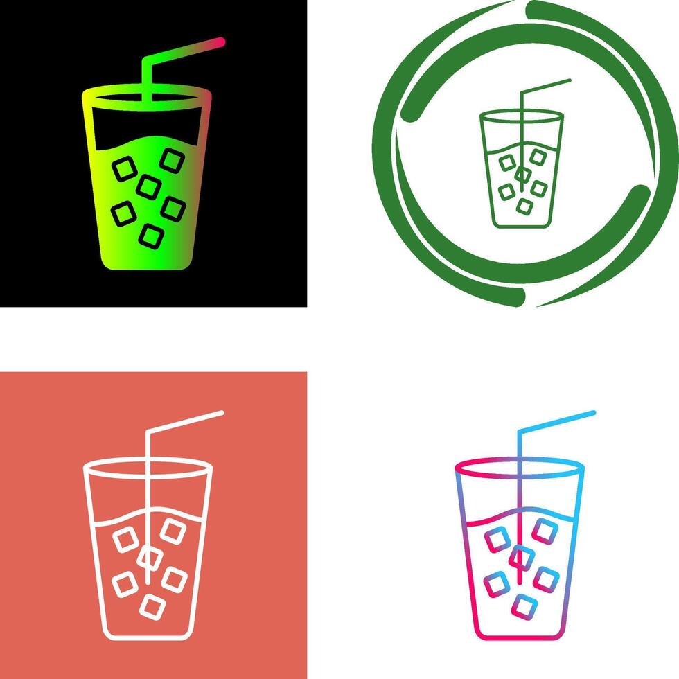 Cold Drink Icon Design vector