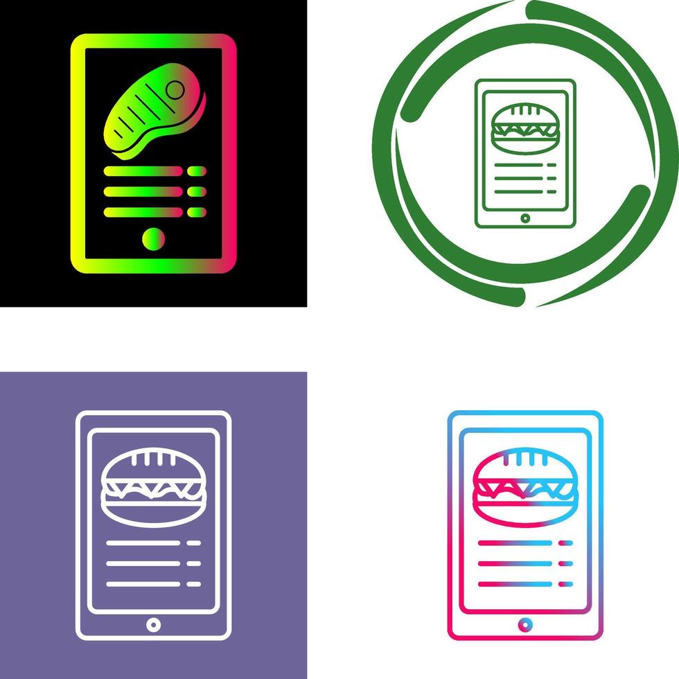 Online order Icon Design vector