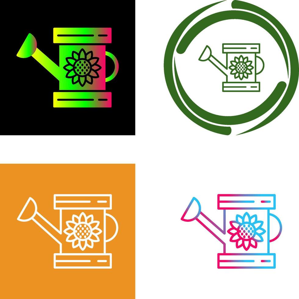 Watering Can Icon Design vector