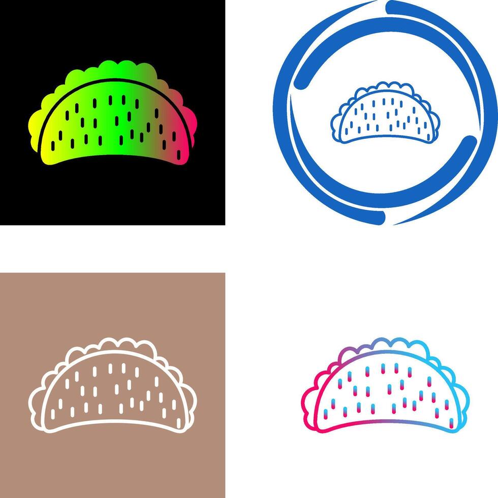 Tacos Icon Design vector
