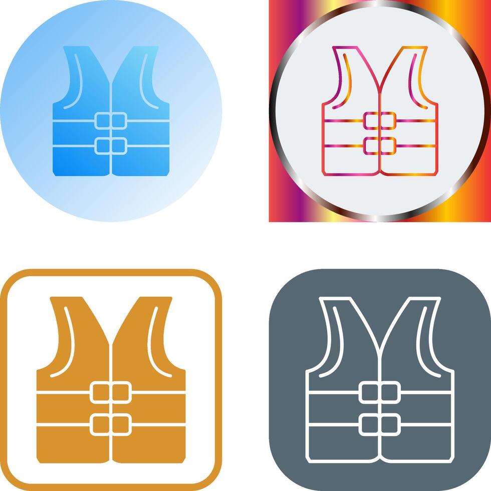 Life jacket Icon vector