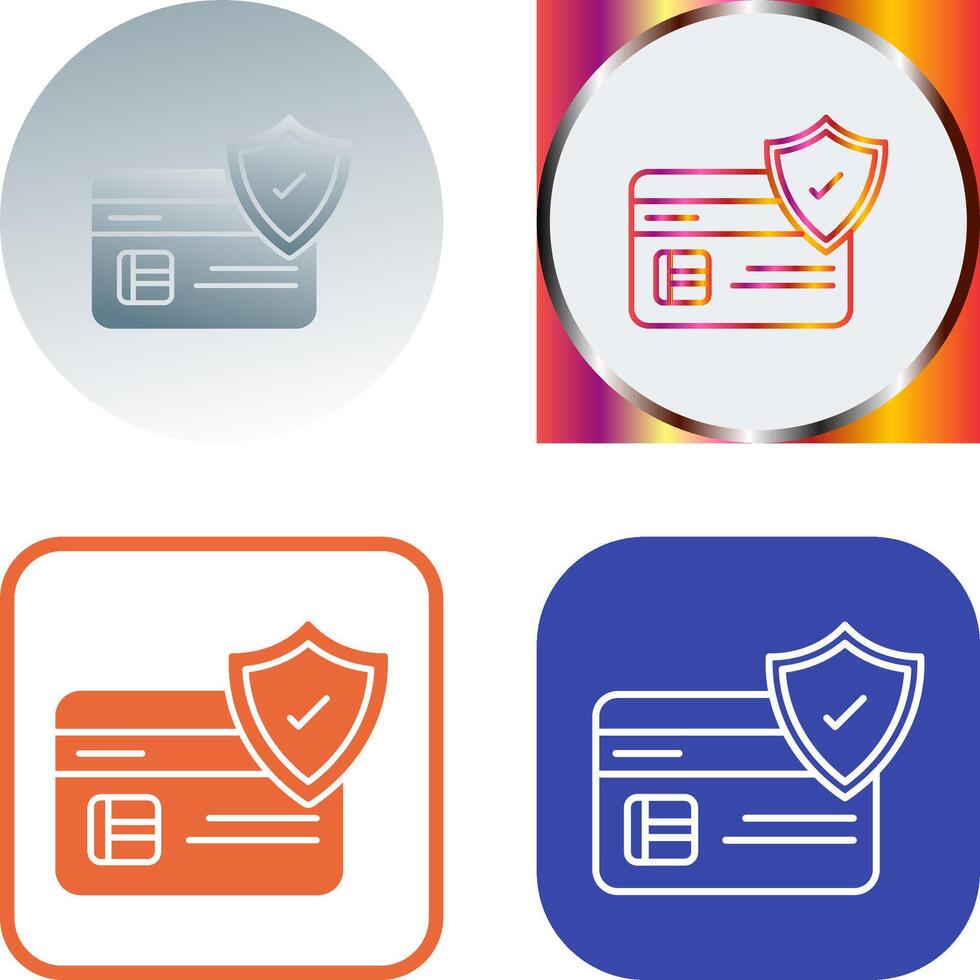 Card Protection Icon vector