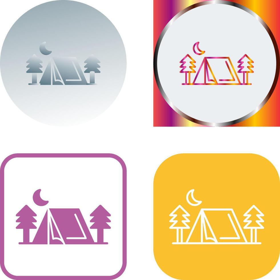 Tent Icon Design vector