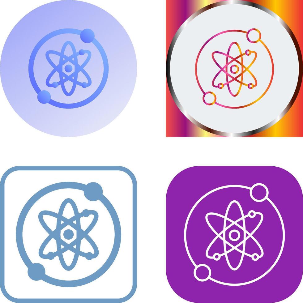 Proton Icon Design vector