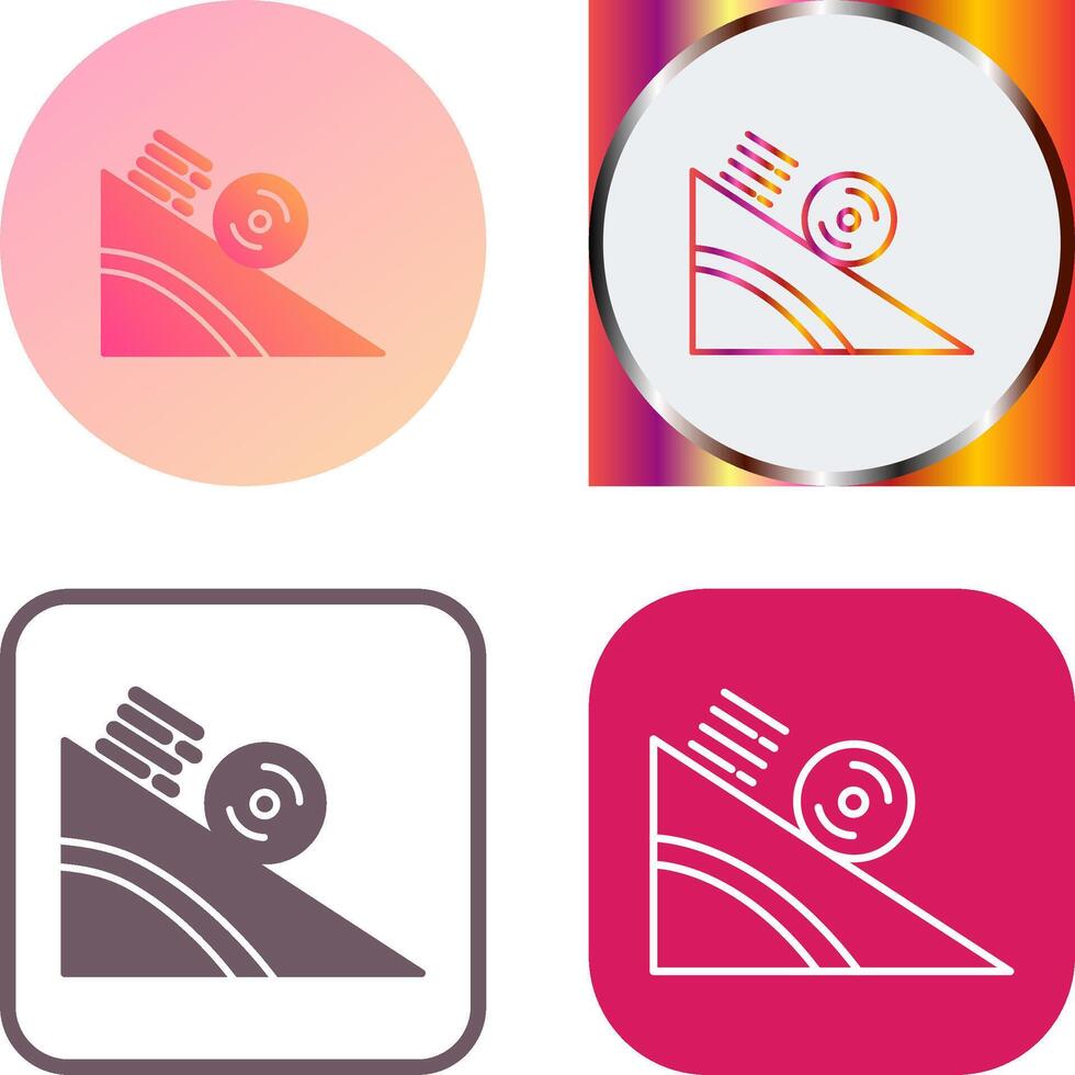Rolling Icon Design vector
